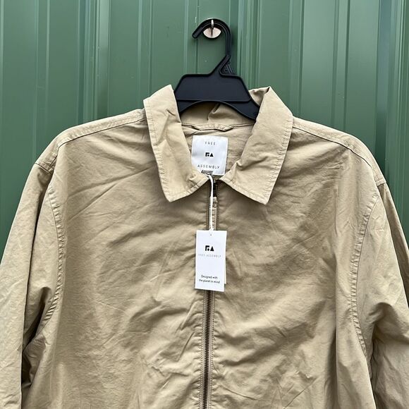 Men’s Zip Front Coaches Jacket Coat Size 2XL - Picture 2 of 7